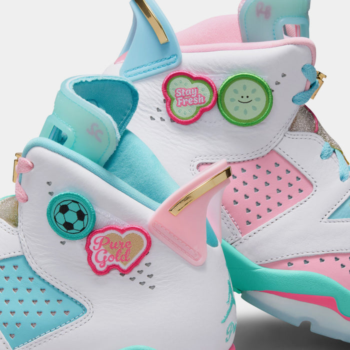 Air Jordan 6 Retro DB2025 Womens Lifestyle Shoes (Multi Color)