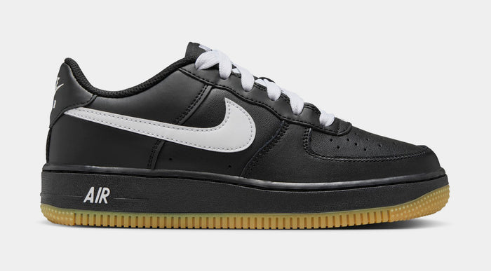 Air Force 1 '07 LV8 Grade School Lifestyle Shoes (Black/Gum Light Brown/White)