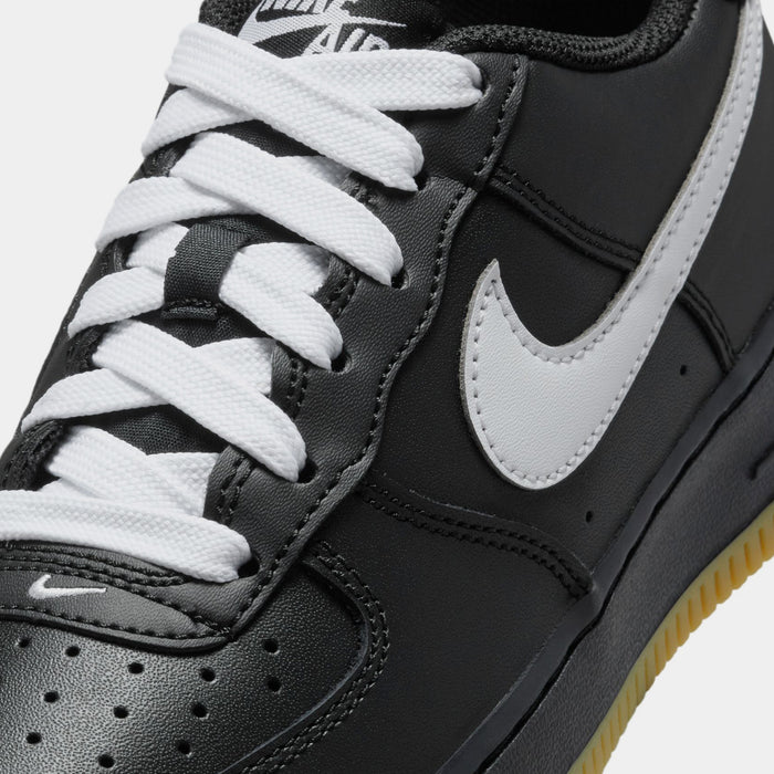 Air Force 1 '07 LV8 Grade School Lifestyle Shoes (Black/Gum Light Brown/White)