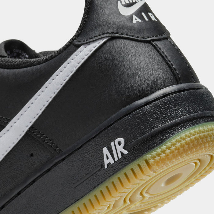 Air Force 1 '07 LV8 Grade School Lifestyle Shoes (Black/Gum Light Brown/White)