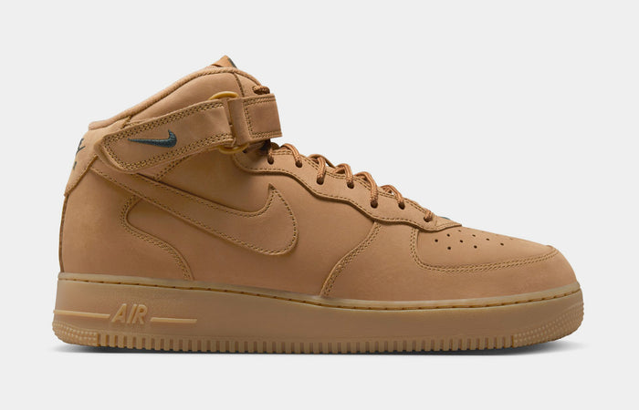 Air Force 1 '07 Mid Flax and Outdoor Green Mens Basketball Shoes (Flax/Outdoor Green)