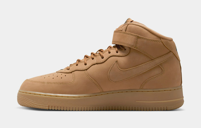 Air Force 1 '07 Mid Flax and Outdoor Green Mens Basketball Shoes (Flax/Outdoor Green)