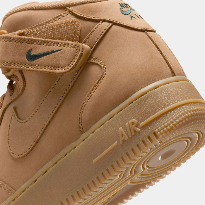 Air Force 1 '07 Mid Flax and Outdoor Green Mens Basketball Shoes (Flax/Outdoor Green)