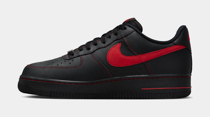 Air Force 1 Low '07 LV8 Bred Mens Lifestyle Shoes (Black/Black/University Red)