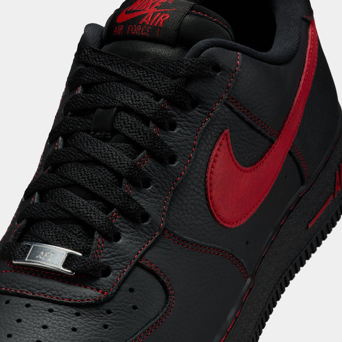 Air Force 1 Low '07 LV8 Bred Mens Lifestyle Shoes (Black/Black/University Red)