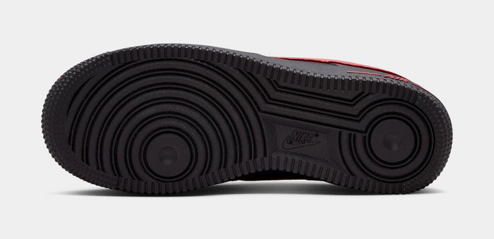 Air Force 1 LV8 Grade School Lifestyle Shoes (Black/University Red/Black/Black)