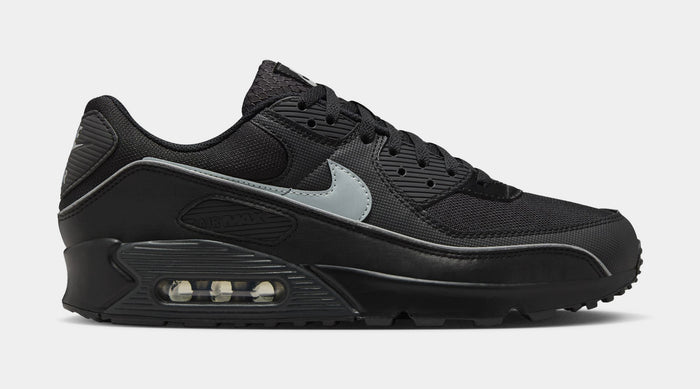Air Max 90 Premium Mens Lifestyle Shoes (Black/Black/Anthracite/Multi Color)