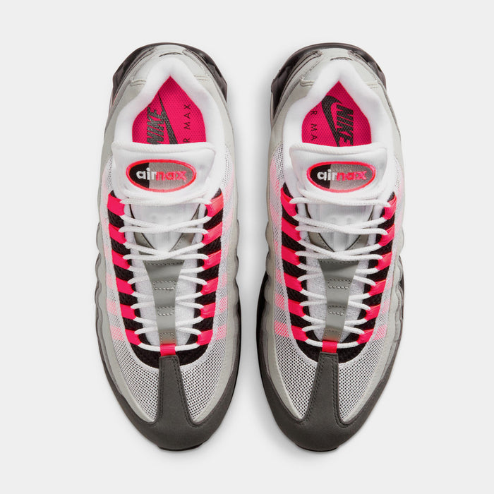 Air Max 95 Big Bubble Mens Lifestyle Shoes (Black/Solar Red/Medium Ash/Dark Pewter)