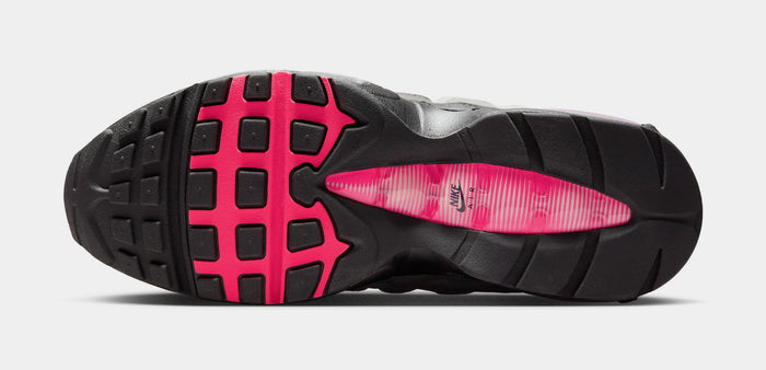 Air Max 95 Big Bubble Mens Lifestyle Shoes (Black/Solar Red/Medium Ash/Dark Pewter)