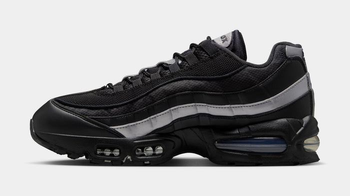 Air Max 95 Big Bubble Mens Running Shoes (Black/Black/White/Metallic Silver)