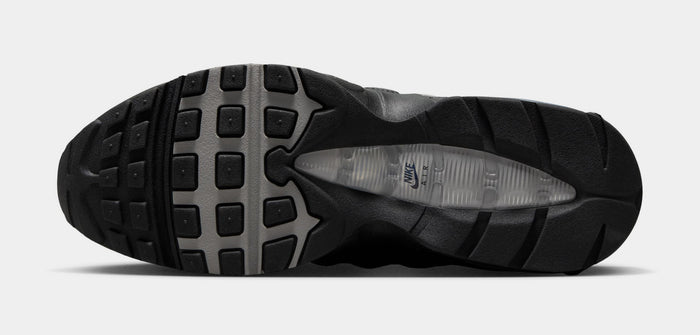 Air Max 95 Big Bubble Mens Running Shoes (Black/Black/White/Metallic Silver)