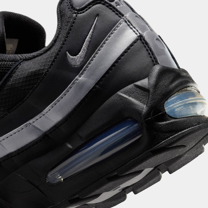 Air Max 95 Big Bubble Mens Running Shoes (Black/Black/White/Metallic Silver)