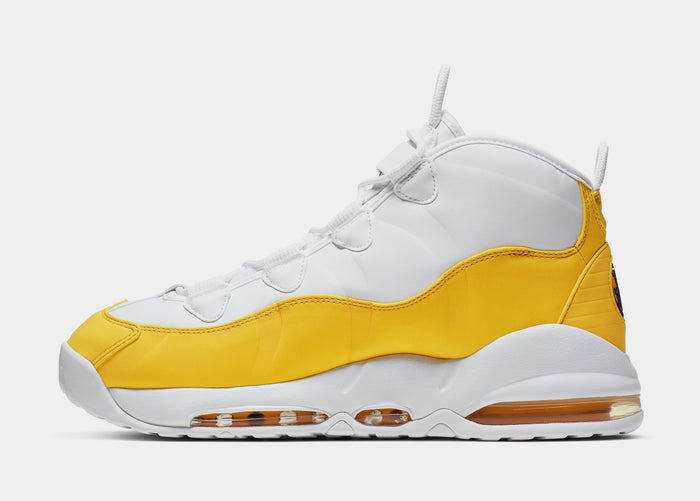 Air Max Uptempo '95 Mens Basketball Shoes (White/Amarillo/Court Purple) Final Sale