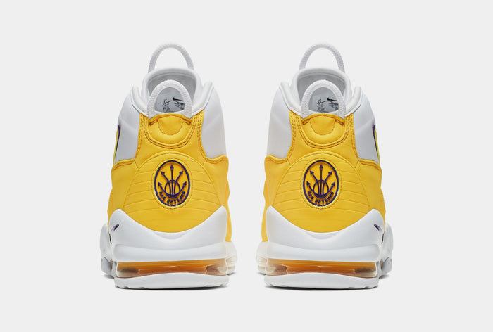 Air Max Uptempo '95 Mens Basketball Shoes (White/Amarillo/Court Purple) Final Sale