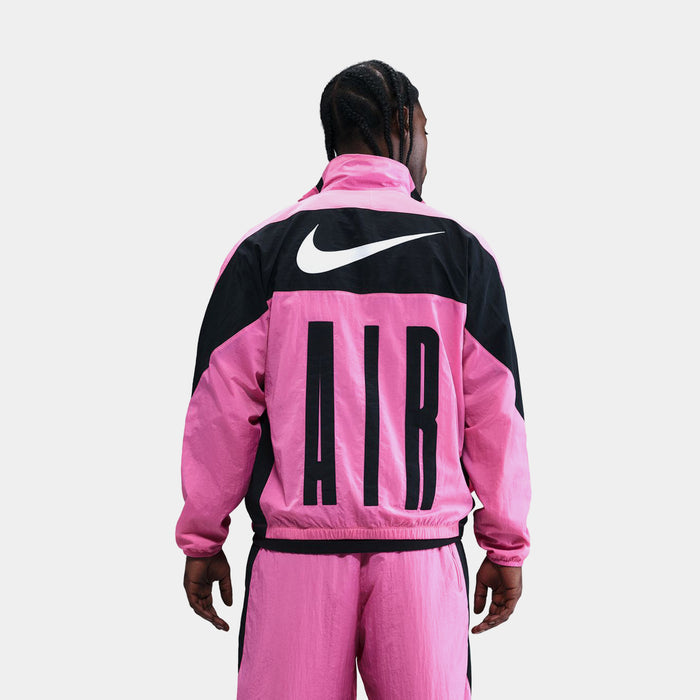 Air Woven Track Mens Jacket (Black/Pink/Black)