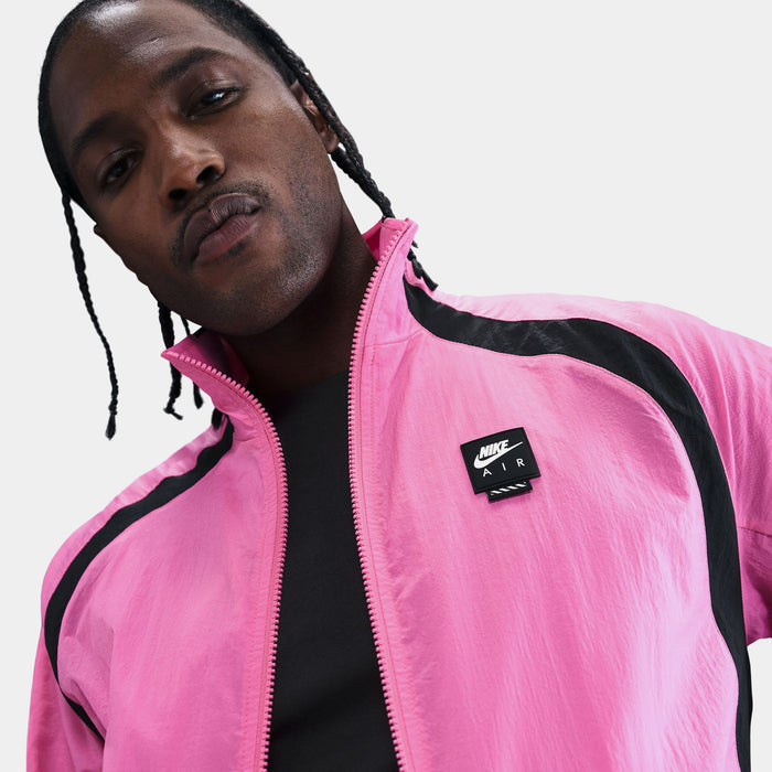Air Woven Track Mens Jacket (Black/Pink/Black)