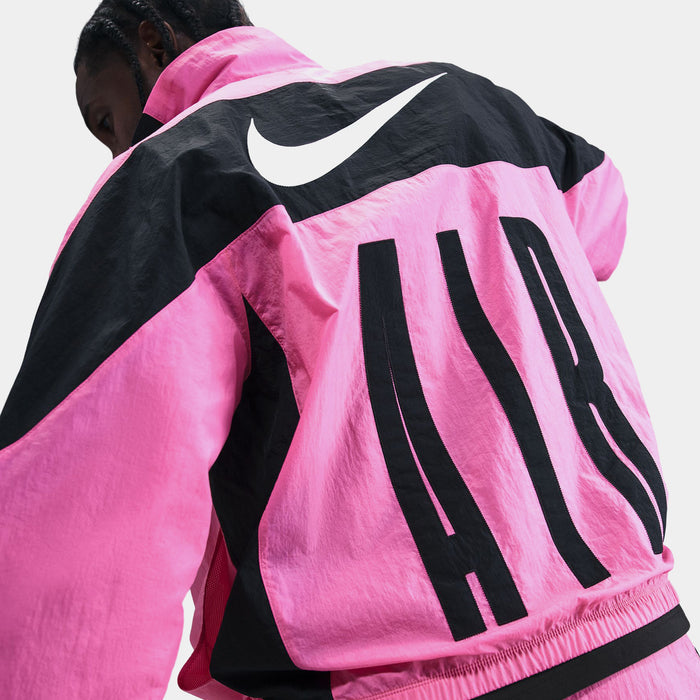 Air Woven Track Mens Jacket (Black/Pink/Black)