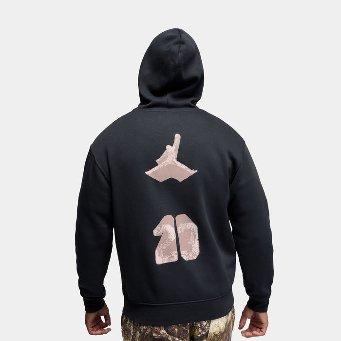 AJ4 Cave Fleece Pullover Mens Hoodie (Black)