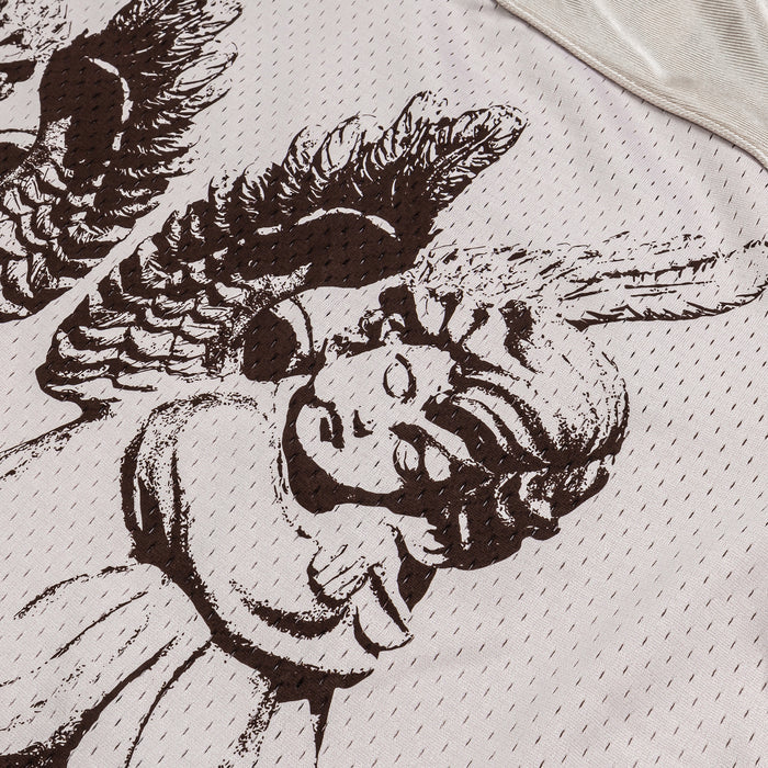 Angel Mesh Womens Jersey (Cream/Brown)