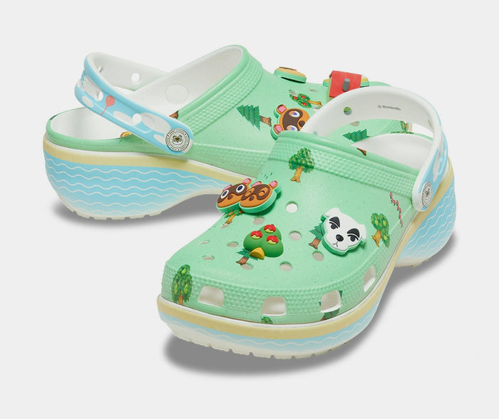 Animal Crossing Classic Clog Preschool/Grade School Sandals (Multi/Blue/Beige)