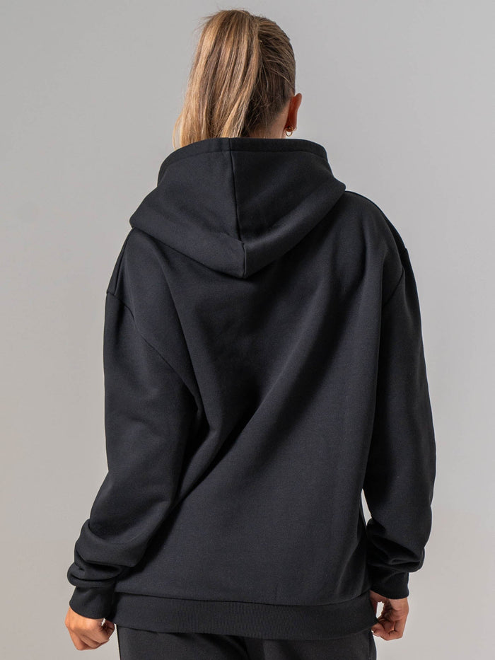 Applique Hoodie - Black Clothing Ryderwear