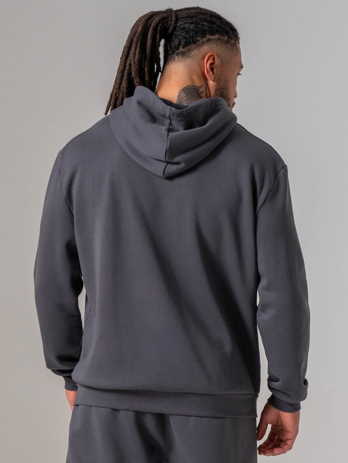 Applique Hoodie - Charcoal Clothing Ryderwear