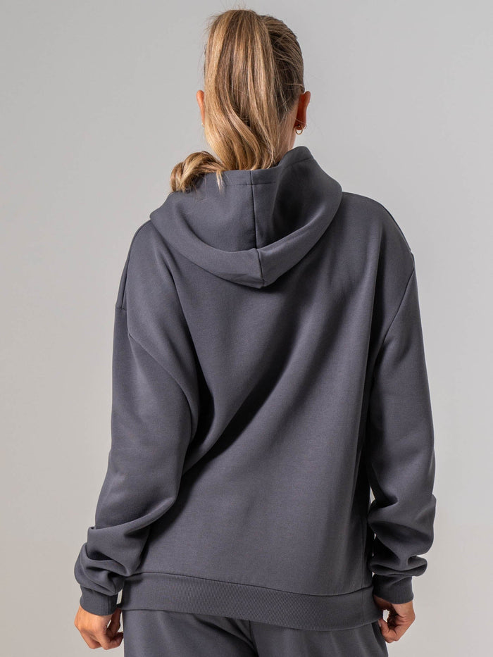 Applique Hoodie - Charcoal Clothing Ryderwear