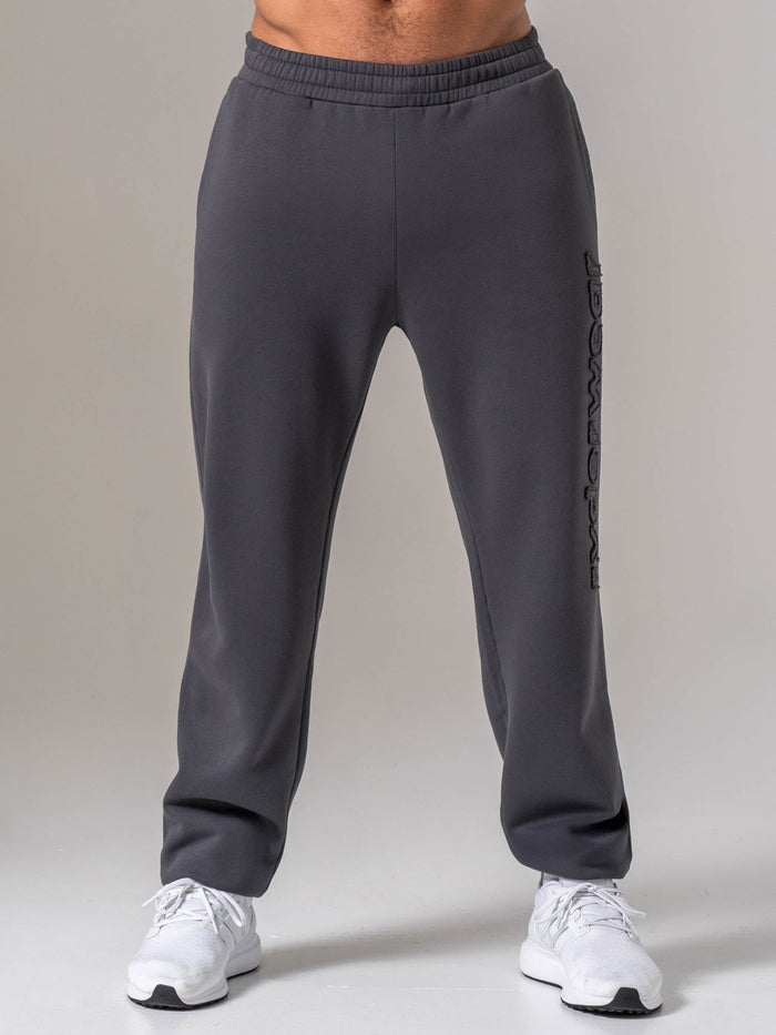 Applique Trackpant - Charcoal Clothing Ryderwear