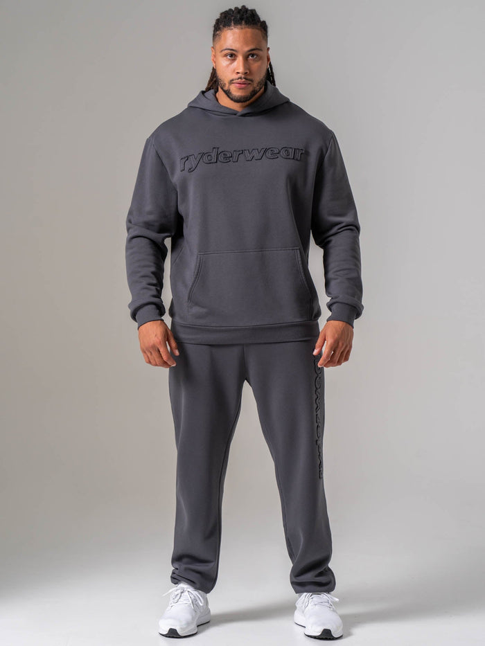 Applique Trackpant - Charcoal Clothing Ryderwear