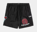 Arizona Diamondbacks Team Badge Woven Mens Shorts (Black/Red)