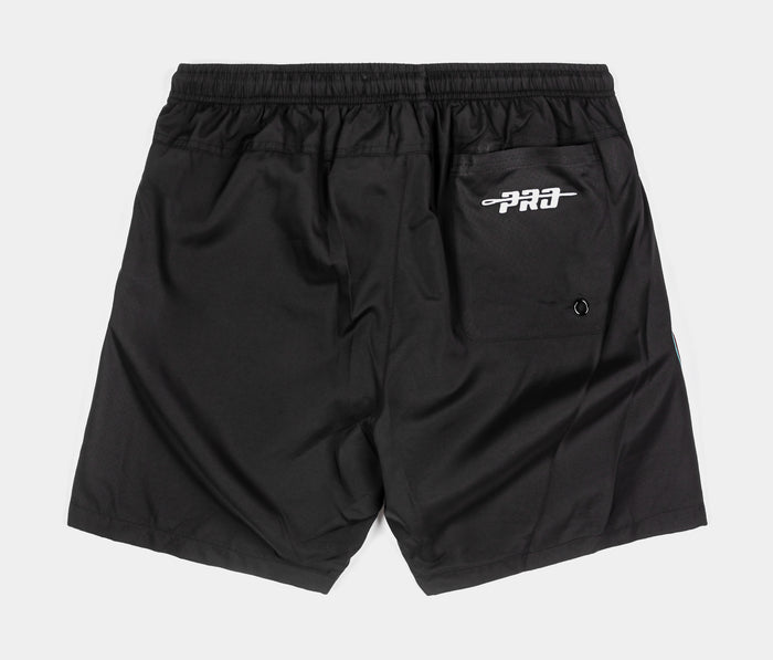 Arizona Diamondbacks Team Badge Woven Mens Shorts (Black/Red)