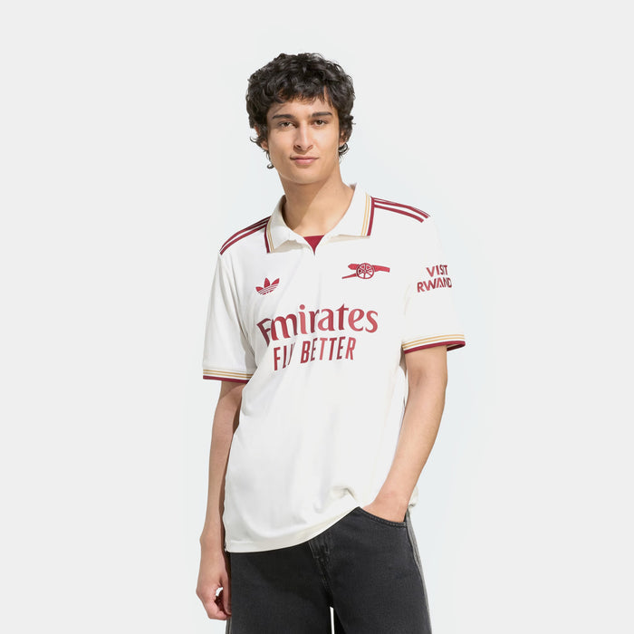 Arsenal 25/26 Third Mens Jersey (Cloud White/Burgundy)