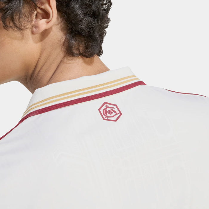 Arsenal 25/26 Third Mens Jersey (Cloud White/Burgundy)