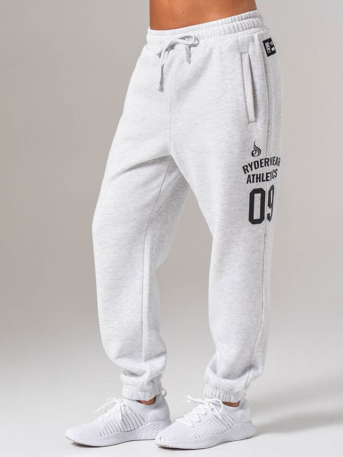 Athletic Track Pant - Snow Marl Clothing Ryderwear