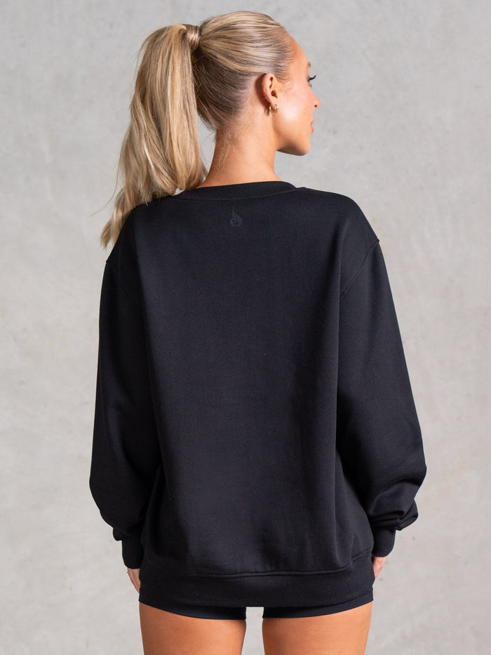 Athletica Sweater - Black Clothing Ryderwear