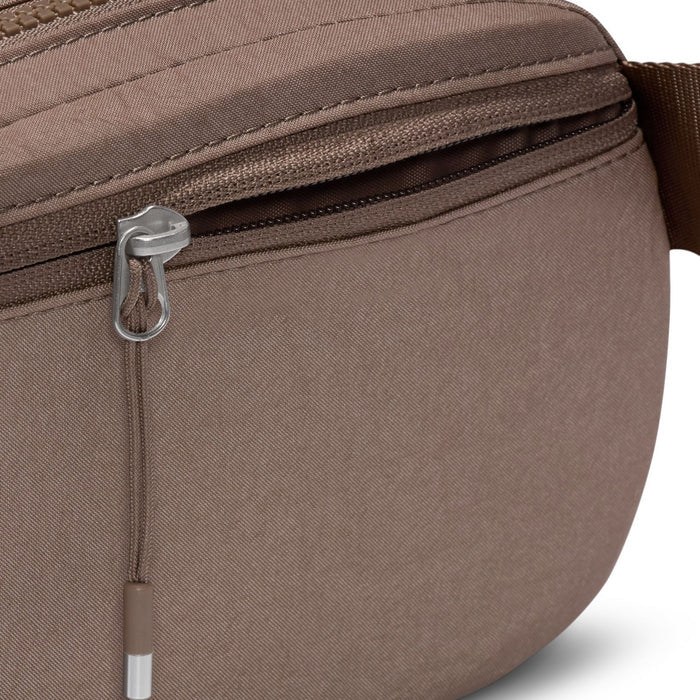 Aura Mens Crossbody Bag (Mink Brown/Mink Brown/Matte Silver)
