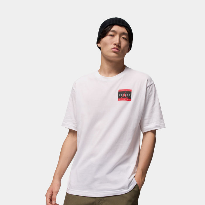 Authentic Brand Mens Short Sleeve Shirt (White/University Red)
