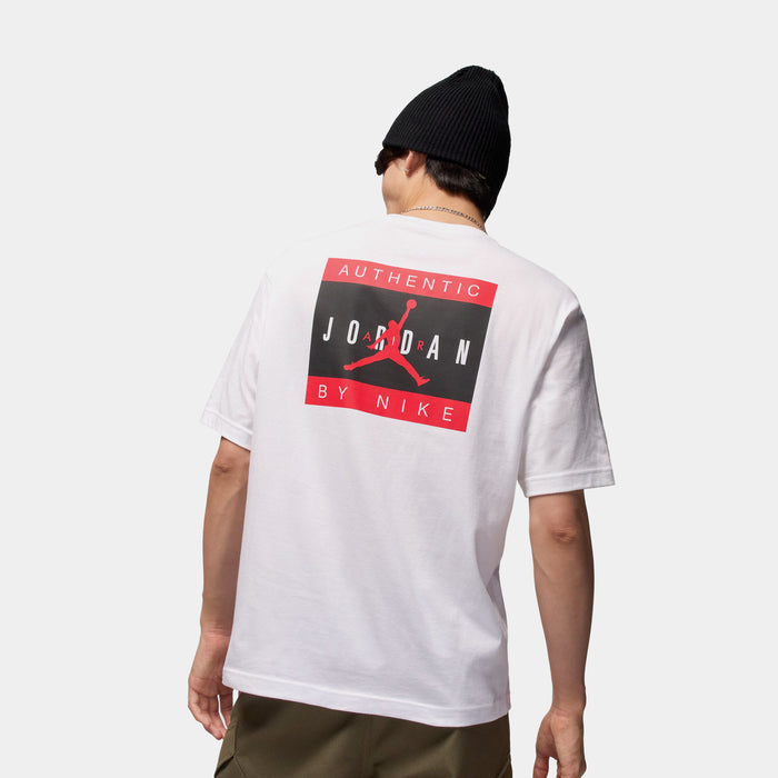 Authentic Brand Mens Short Sleeve Shirt (White/University Red)