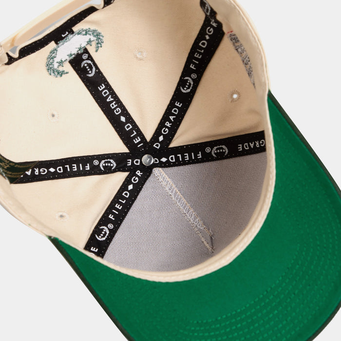 Bad Luck Casino Snapback Mens Hat (Beige/Green)