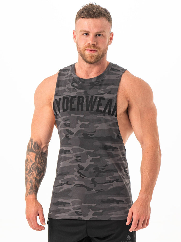 Baller Tank - Black Camo Clothing Ryderwear