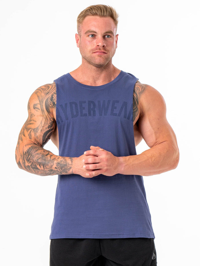Baller Tank - Navy Clothing Ryderwear