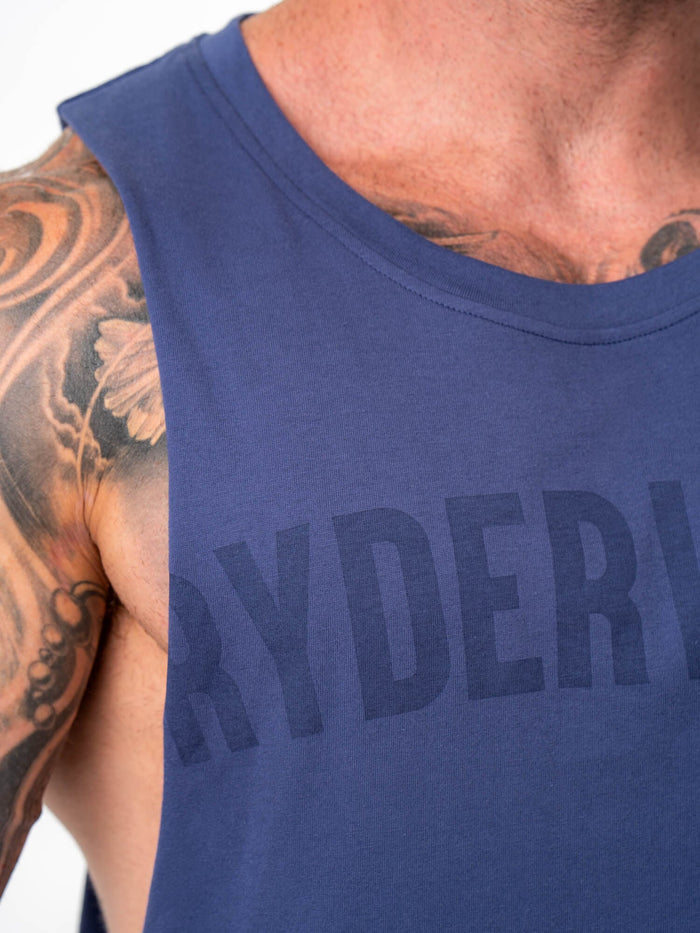 Baller Tank - Navy Clothing Ryderwear