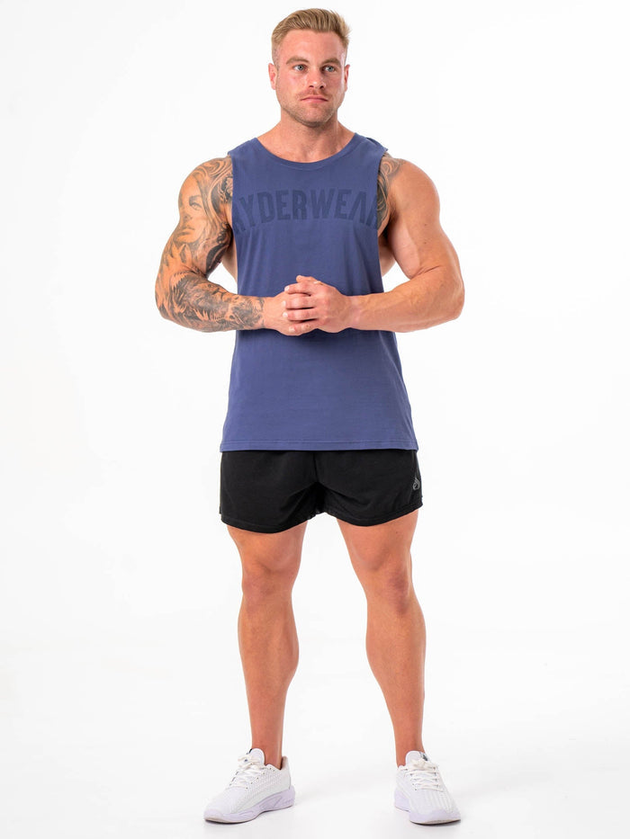 Baller Tank - Navy Clothing Ryderwear
