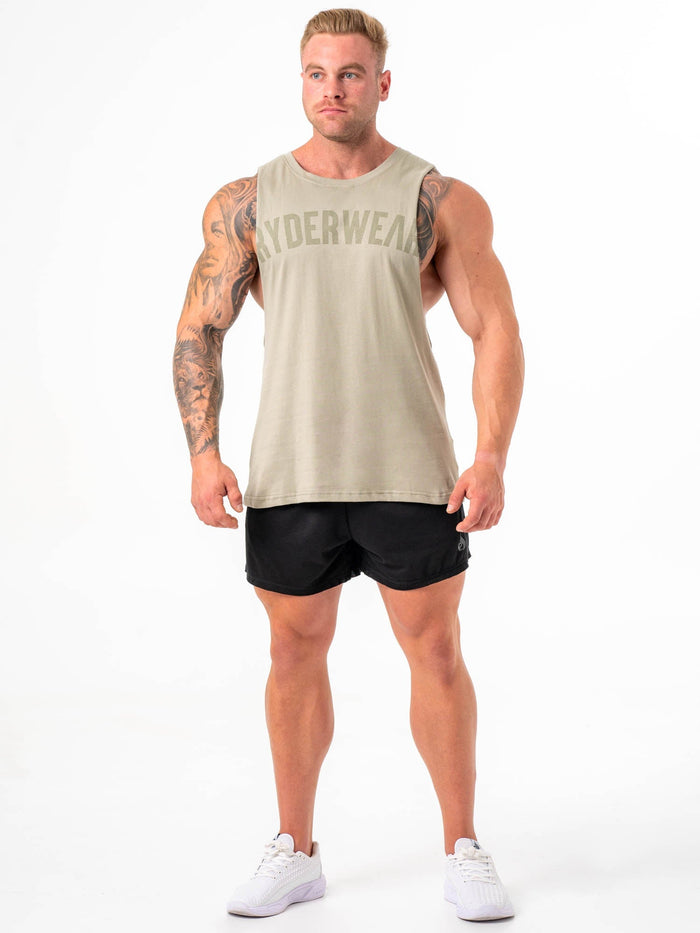 Baller Tank - Sage Green Clothing Ryderwear