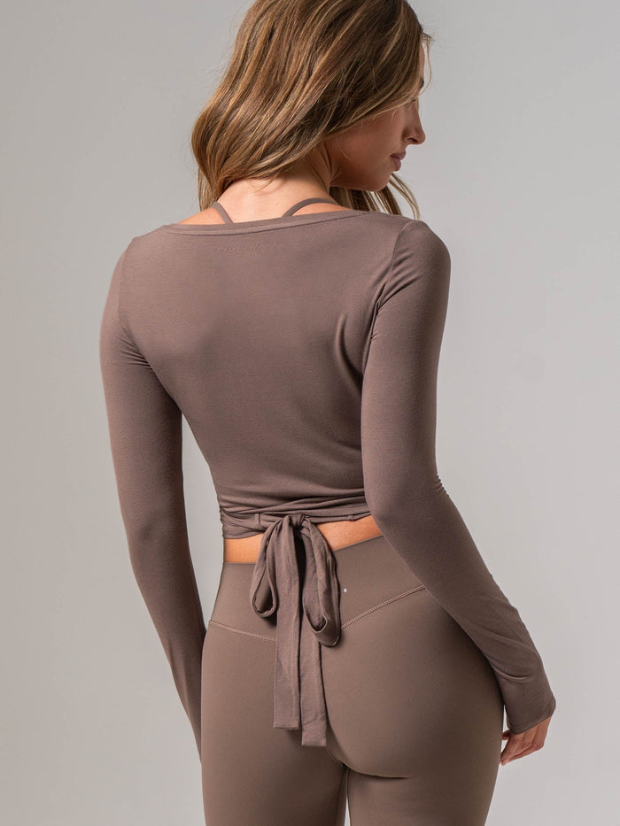 Ballet Wrap Top - Cocoa Straps & Wraps Ryderwear