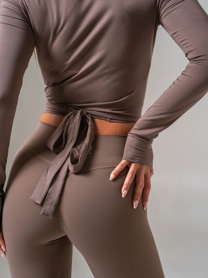 Ballet Wrap Top - Cocoa Straps & Wraps Ryderwear