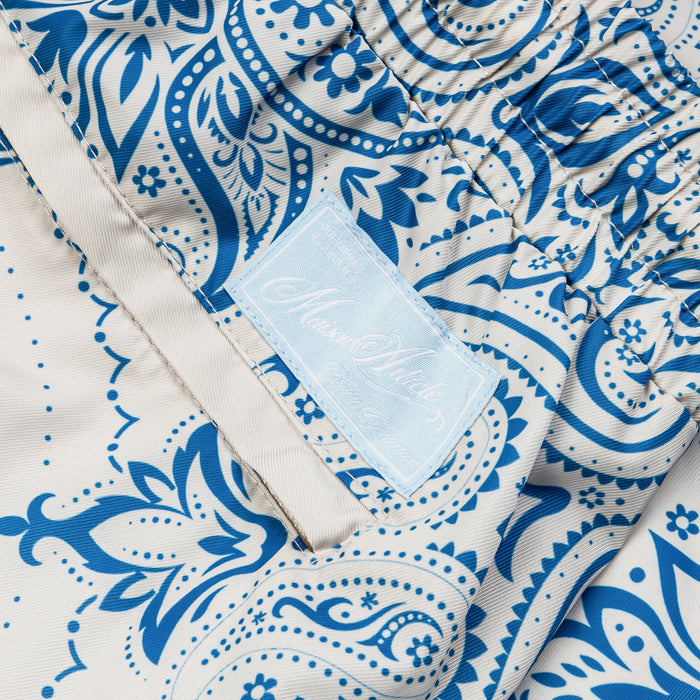 Bandana Hybrid Mens Shorts (Blue/Beige)