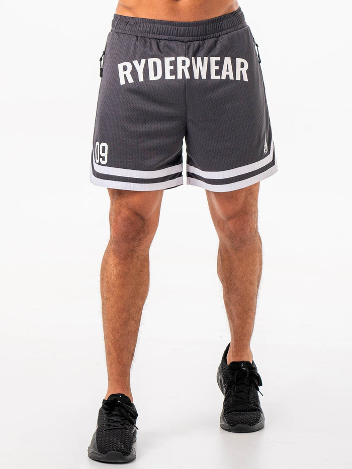 Basketball Short - Charcoal Clothing Ryderwear