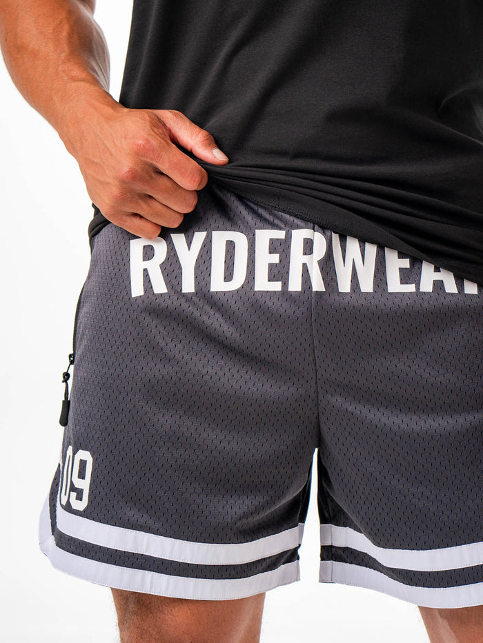 Basketball Short - Charcoal Clothing Ryderwear