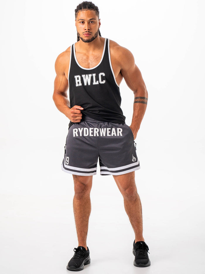Basketball Short - Charcoal Clothing Ryderwear